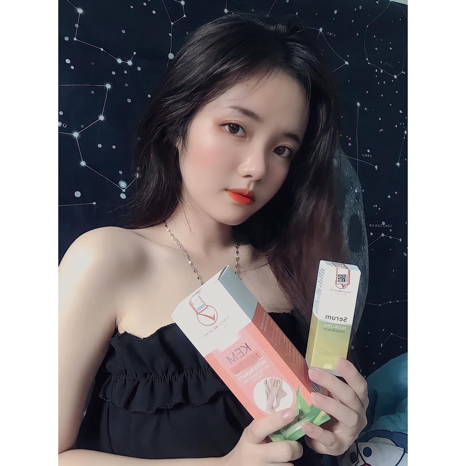 Kem tẩy lông VNTIS BEAUTY chính hãng kết hợp từ nguyên liệu hữu cơ mỡ chăn và tinh chất là trầu không an toàn cho da