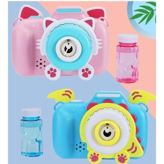 máy ảnh thổi bong bóng cho bé hình tai mèo