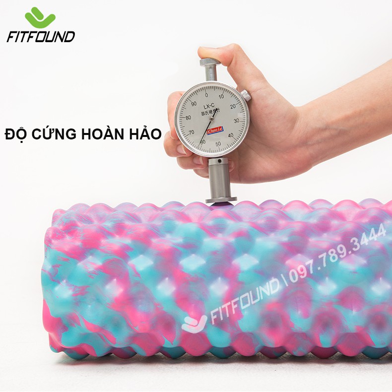 Con lăn foam roller 45cm massage giãn cơ - dãn cơ trị liệu mát xa sau tập gym yoga thể thao thể hình