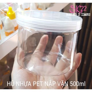 SET 10 HŨ NHỰA PET NẮP VẶN 500ml/250gr