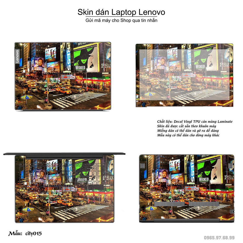 Skin dán Laptop Lenovo in hình thành phố _nhiều mẫu 3 (inbox mã máy cho Shop)