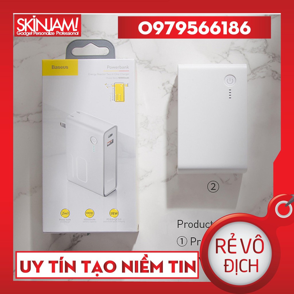 (Chính Hãng) Sạc Kiêm Pin Sạc Dự Phòng BS - HT909 10000 mAh Baseus