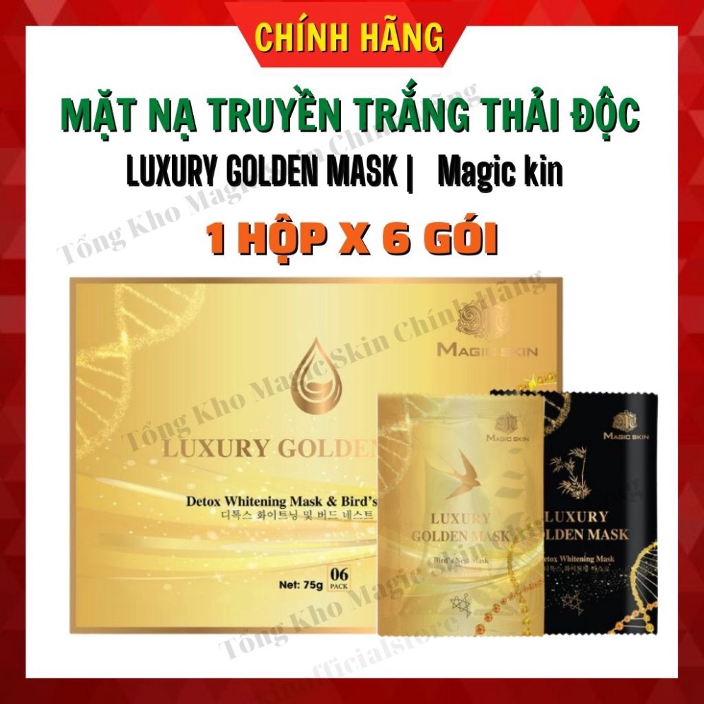 Mặt nạ ủ yến thải độc cấy trắng Luxury Golden Mask Magic Skin