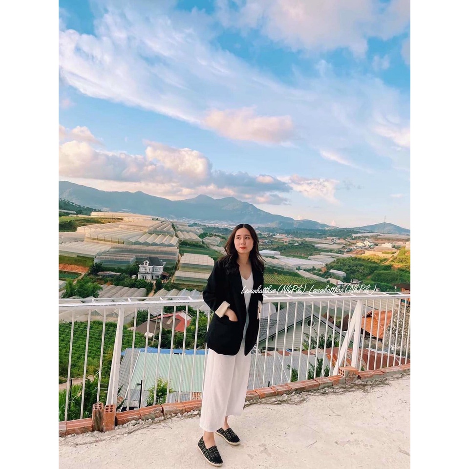 Áo Blazer công sở viền gấu áo