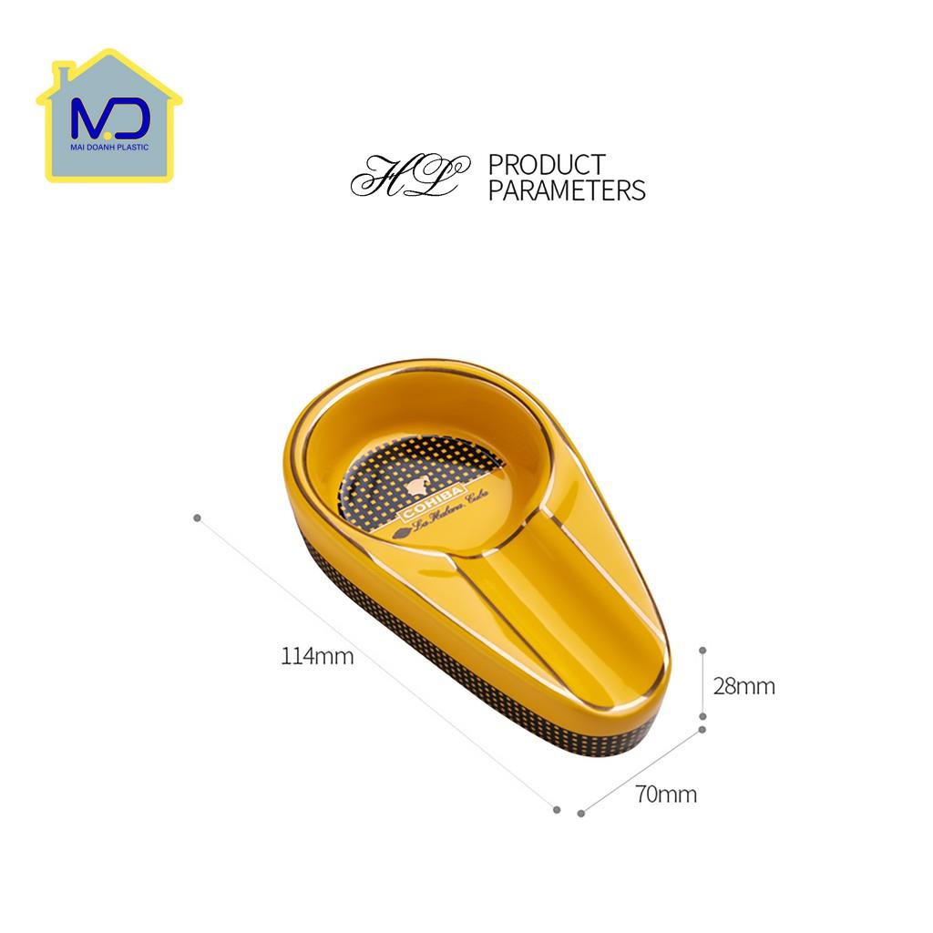 (siêu phẩm) Gạt tàn Cigar (1 Điếu - Chất liệu Sứ)