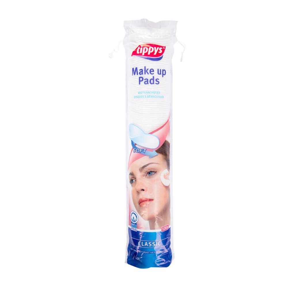 BÔNG TẨY TRANG TIPPYS – ĐỨC – SOFT – 100 MIẾNG – 140 MIẾNG