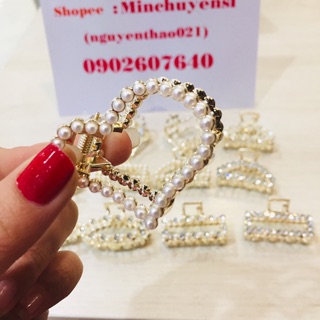 Kẹp Bấm Tóc Hàn Quốc Đính Hạt.