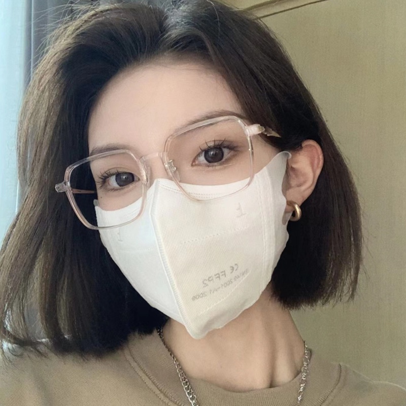 Mắt Kính Gọng Kim Loại TR90 Oversized Chống Ánh Sáng Xanh Thời Trang Phong Cách Hàn Quốc