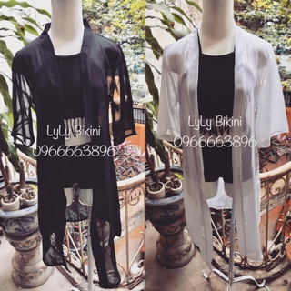 Áo khoác kimono đi biển