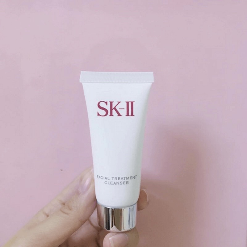 Sữa rửa mặt dưỡng ẩm sáng da SKII mini facial treatment cleanser 20g srm làm sạch sâu khô thoáng làm mịn da