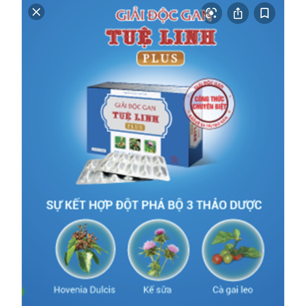 GIẢI ĐỘC GAN TUỆ LINH PLUS"FREE SHIP"