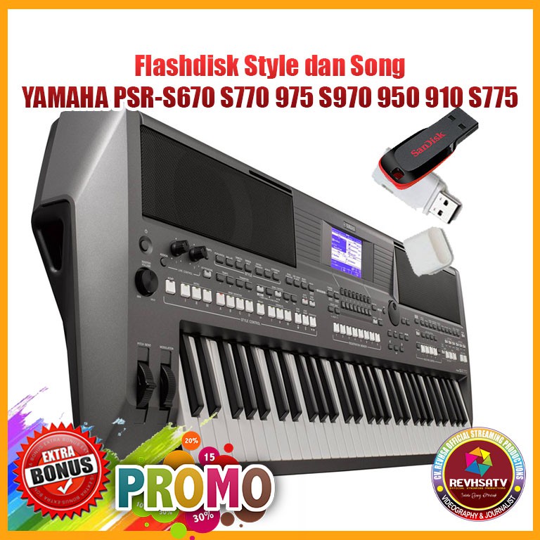 Bàn Phím Flashdisk Cho Yamaha Psr-s975 S970 S950 S910 S900 S775