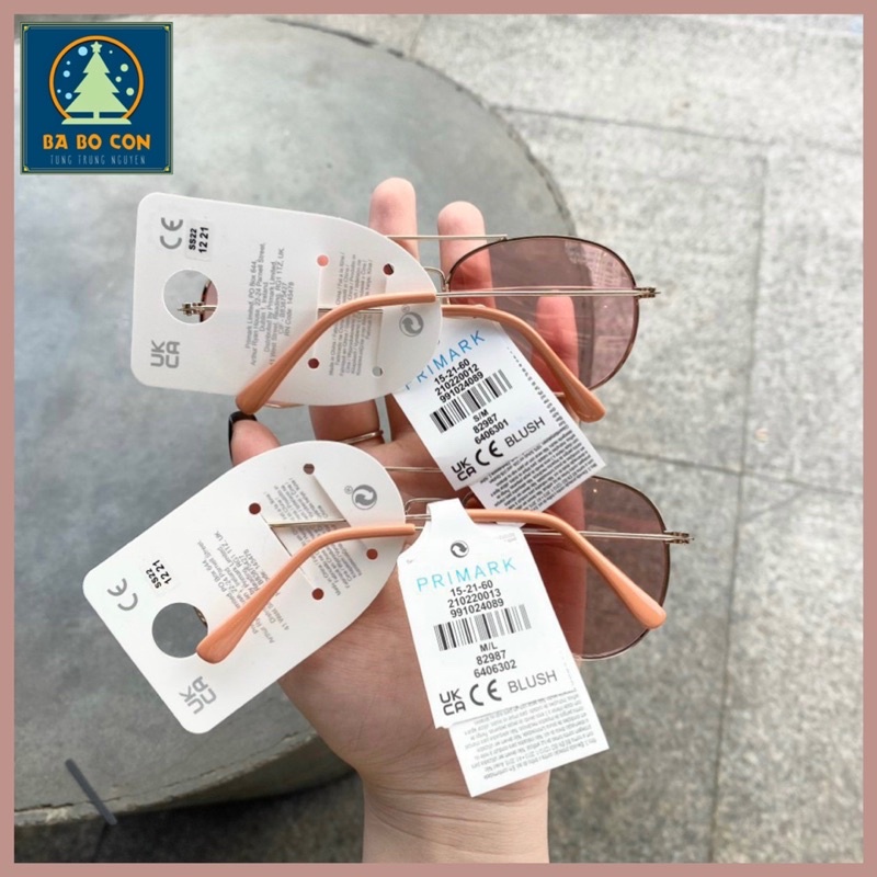 Kính trẻ em Primark dáng phi công màu hồng tuyệt đẹp, kính có đủ 2 size 0-3 tuổi và 4-8 tuổi