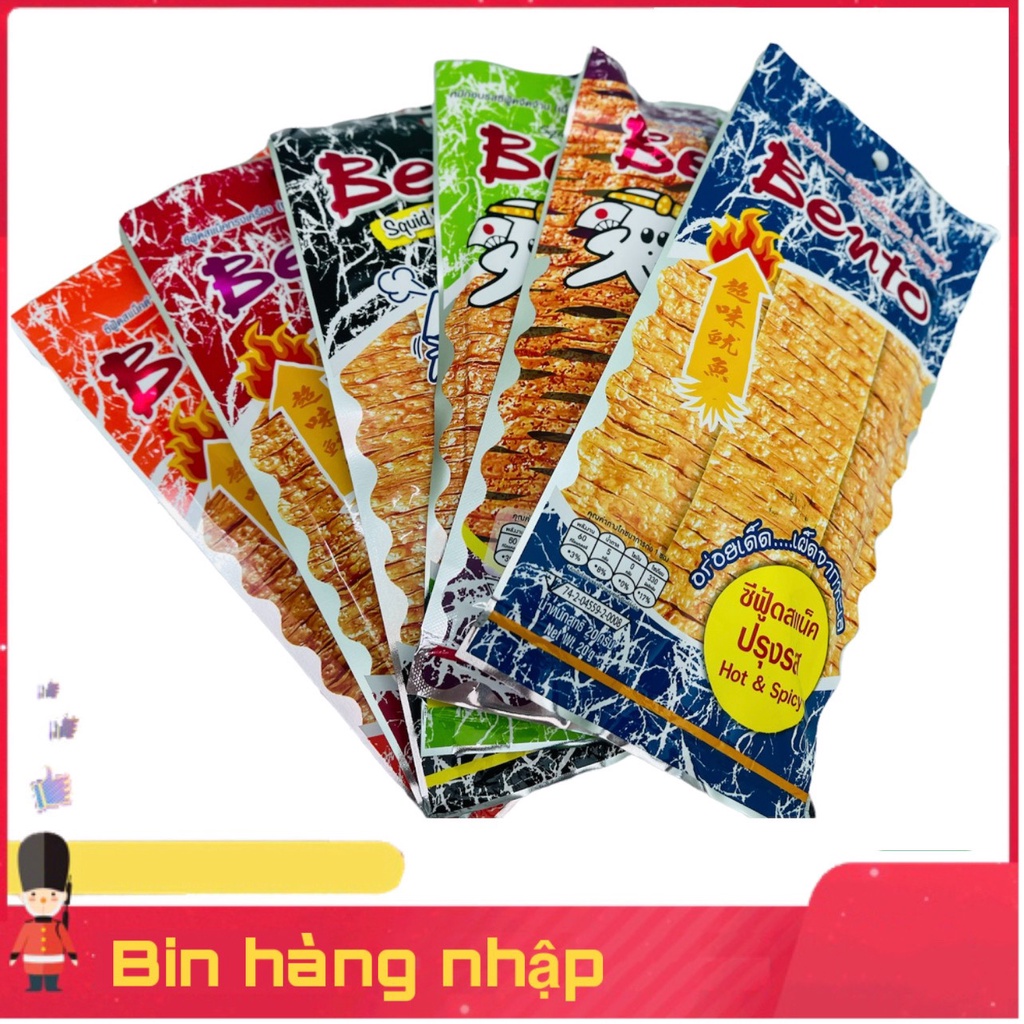 Combo 7 Gói Mực Bento Thái Lớn 20g đỏ xanh cam đen