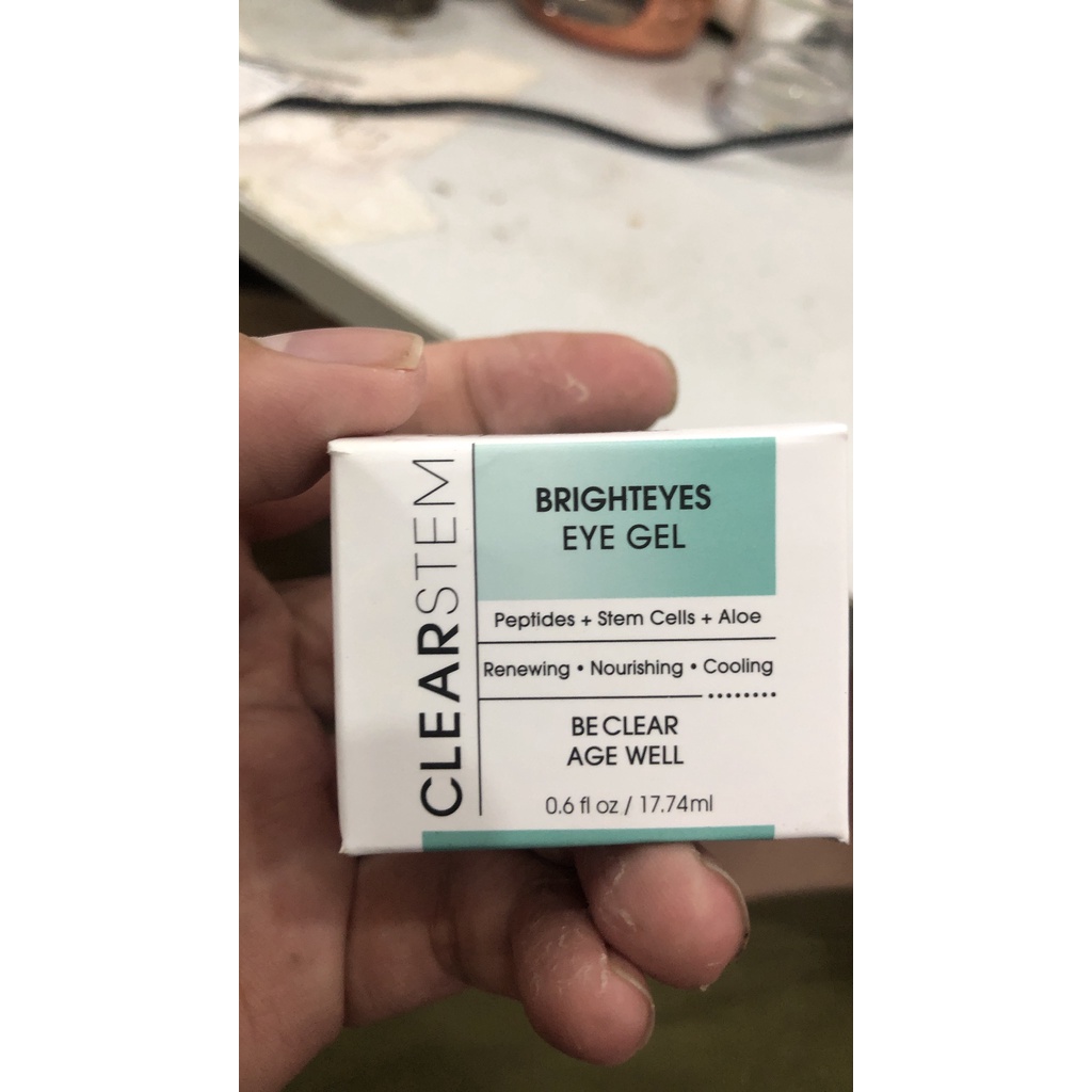 BRIGHTEYES by CLEARSTEM - Nourishing anti-aging eye serum with collagen peptides and Aloe, Safe for All Skin Types - Coo