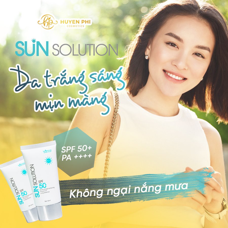 Kem chống nắng nâng tone, dưỡng ẩm Morena Huyền Phi SPF50PA+ 50ml - Giúp bảo vệ da triệt để, tránh các tác nhân gây hại