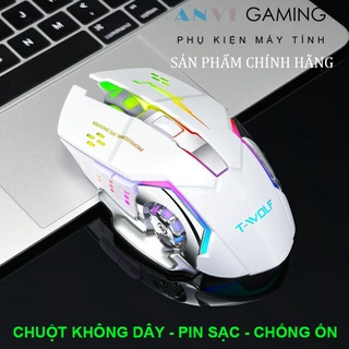 CHUỘT KHÔNG DÂY T-WOLF Q13 – KHÔNG ỒN -PIN SẠC – CHUỘT GAMING KHÔNG DÂY – DPI 1200 – 2400 [ HÀNG CHÍNH HÃNG ]