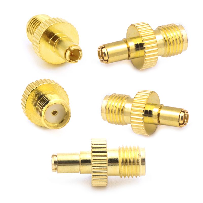 Set 5 Đầu Nối Chuyển Đổi SMA Female Sang TS9 Male RF Mạ Vàng