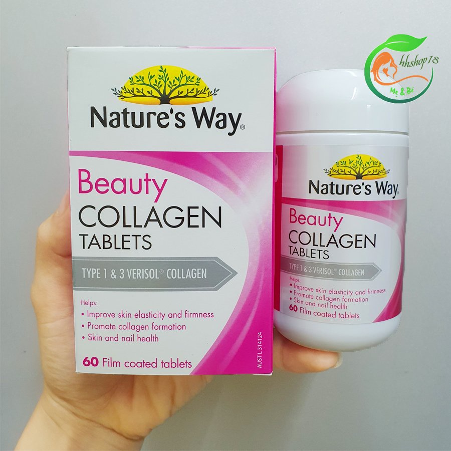 Viên uống đẹp da Collagen Beauty Nature's Way 60 viên