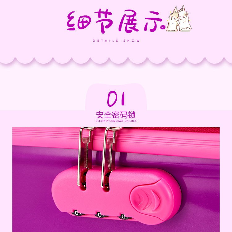 khuyến mãi giá rẻHộp đựng xe đẩy trẻ em tùy chỉnh hoạt hình Vali bánh đa năng 16 inch 18 Phiên bản Hàn Quốc kéo