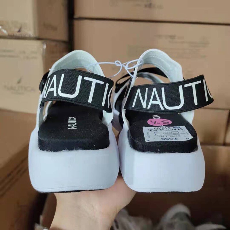 Dép Sandal Nauticas Hàng Chính Hãng, Tqxk, Cá Tính, Mềm Nhẹ, Êm Chân. Cao 5cm