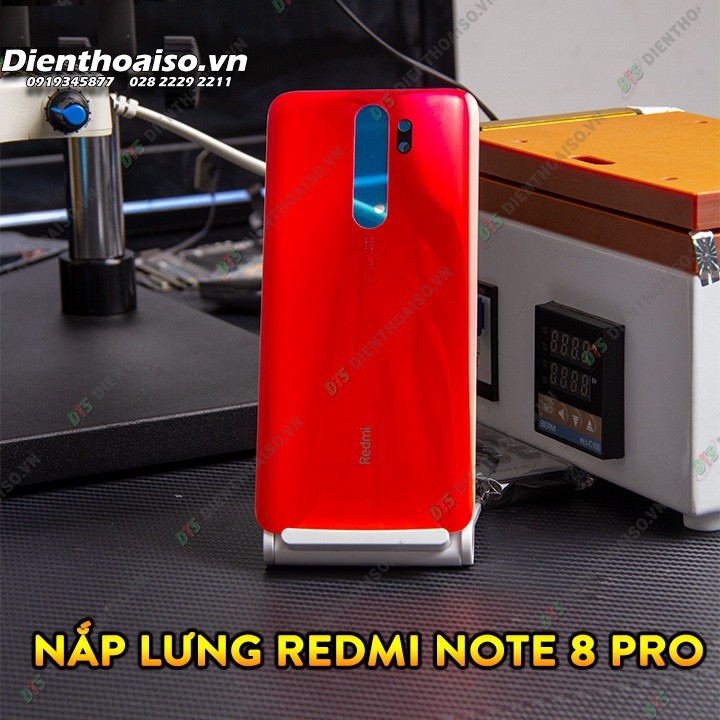 Nắp lưng Xiaomi Redmi Note 8 Pro xanh,đỏ,xám,trắng