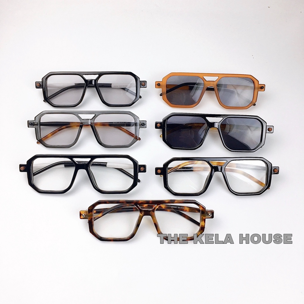 Kính Râm Thời Trang Nam Nữ Mắt Vuông Phong Cách Hàn Quốc Maske P8