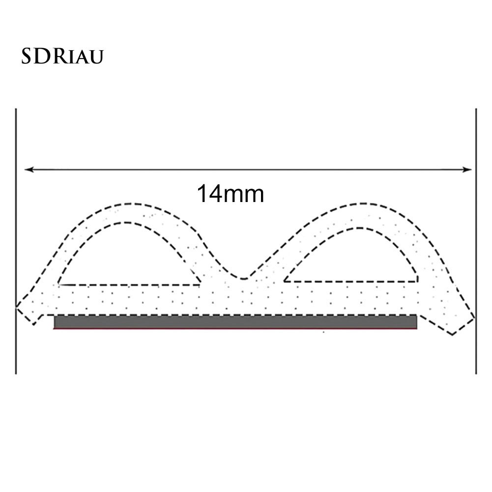 Dải dán vành cửa xe hơi cách âm 5m hình chữ B