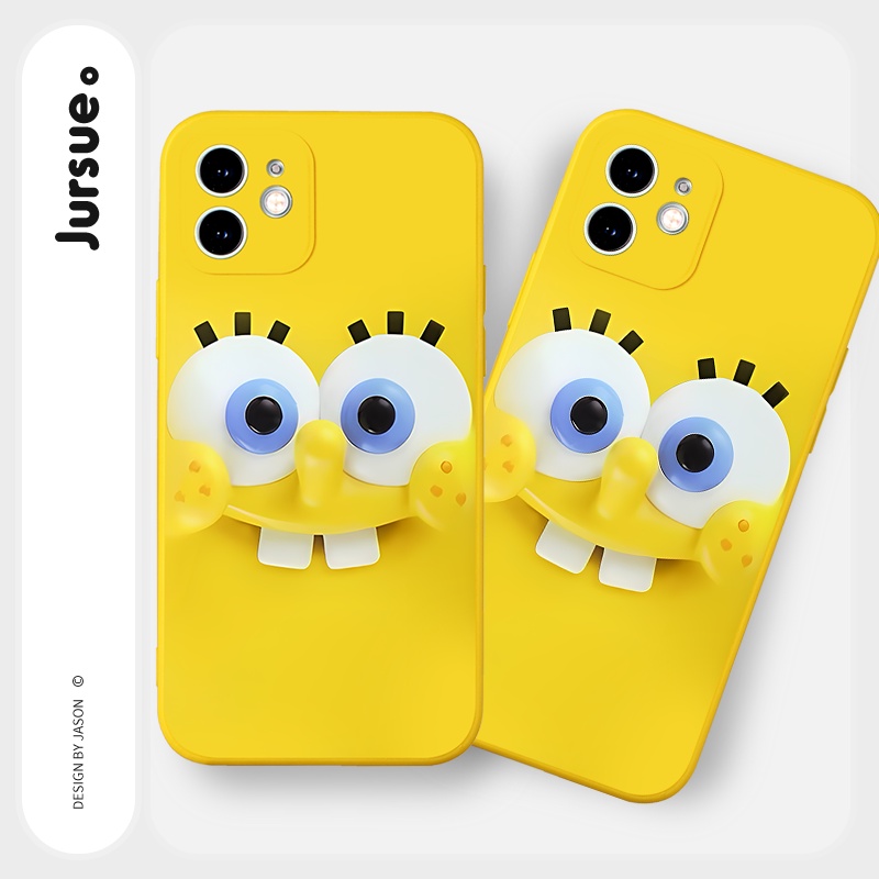 Ốp lưng JURSUE mềm hoạt hình dễ thương đẹp độc lạ Cho iPhone 14 13 12 11 Pro Max SE 2020 X XR XS 8 7 ip 6S 6 Plus Y2353