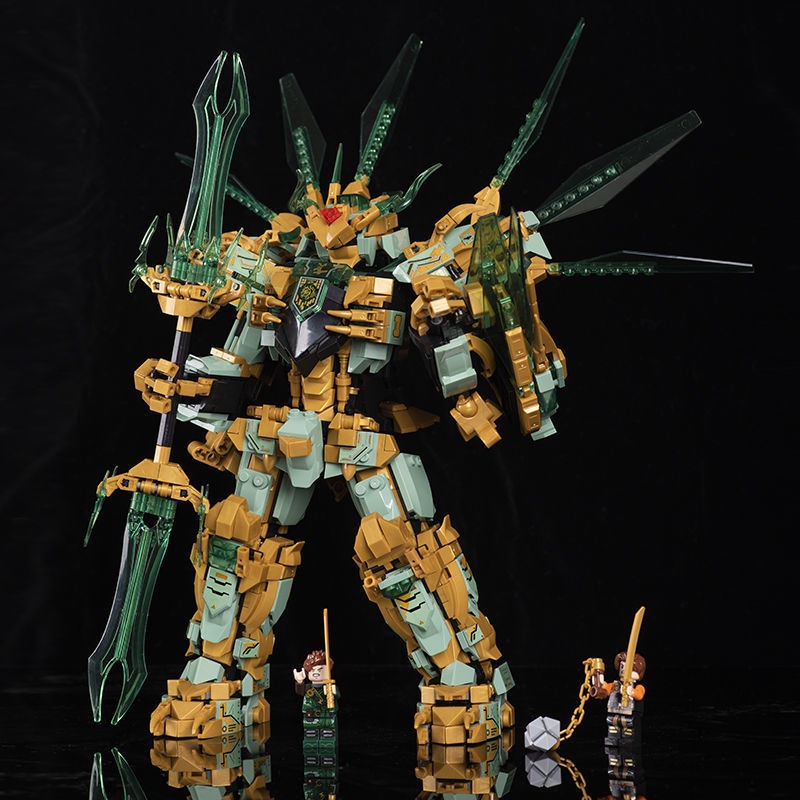 Đồ chơi giáo dục Lắp Ráp mô hình Ninjago MECHA biến đổi rồng 2 đầu 68215