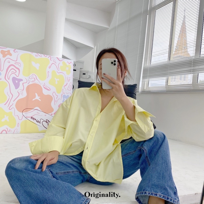 SƠMI OVERSIZE ORIGINALITY VÀNG