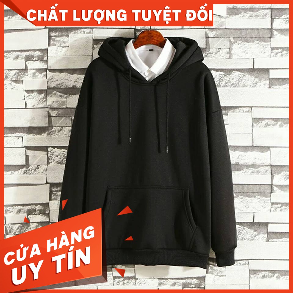 [VIDEO THẬT] Áo Hoodie Trơn Nỉ Bông PHONG BOUTIQUE ( unisex nam nữ đều mặc được)