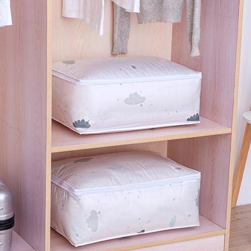 Túi đựng chăn mền bằng PEVA trong suốt in họa tiết xinh xắn