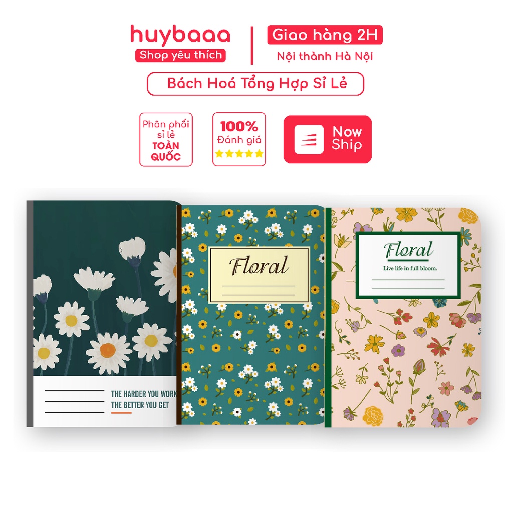 [GIÁ SỐC] COMBO 5 Quyển Vở Ngẫu Nhiên 80 Trang, Tập Viết Kẻ Cấp 2, vở ghi chép kẻ ngang họa tiết nổi bật, sinh động