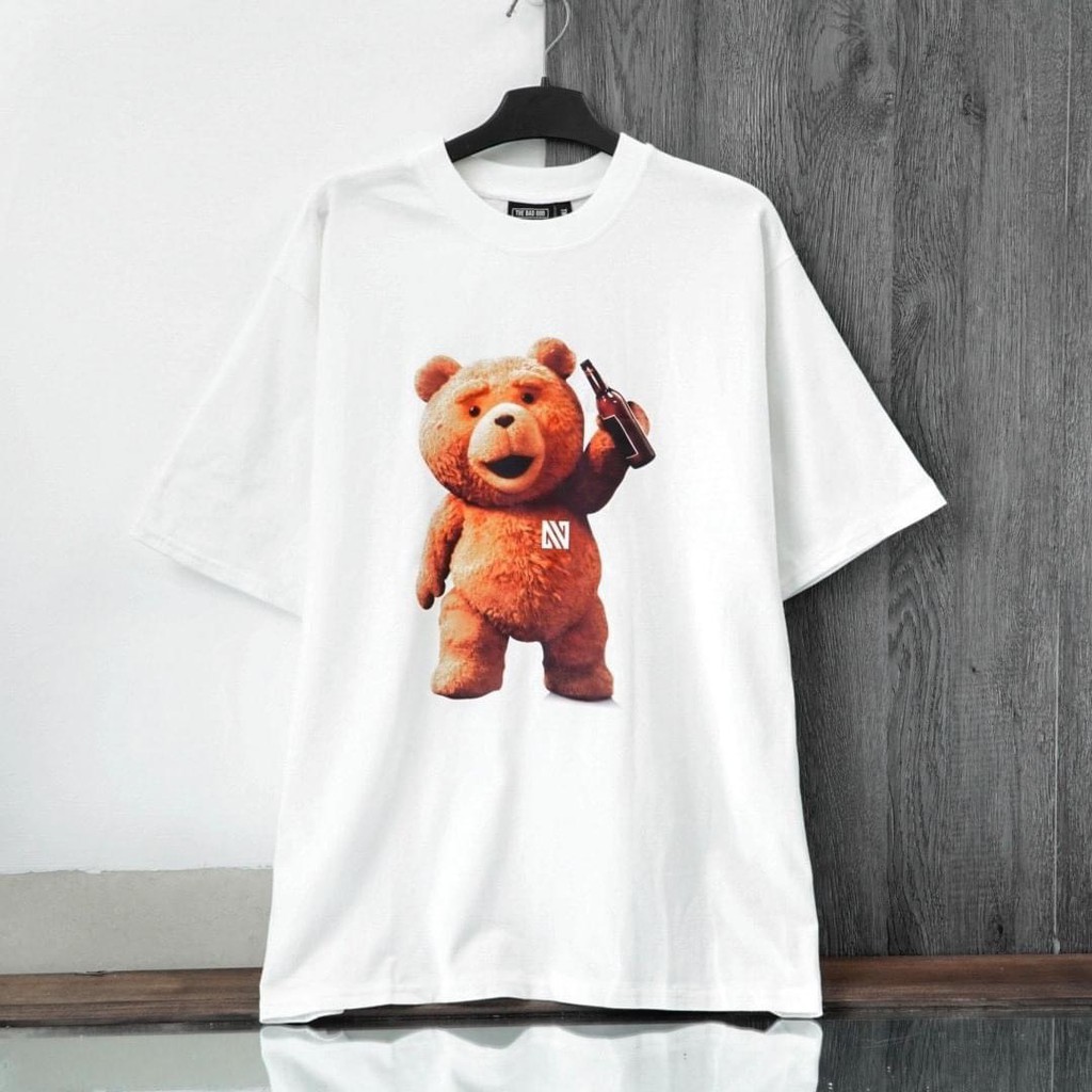 Áo thun tay lỡ TBG Teddy Champion logo MSW Town Fullbox ,áo phông T shirt nam nữ unisex | BigBuy360 - bigbuy360.vn
