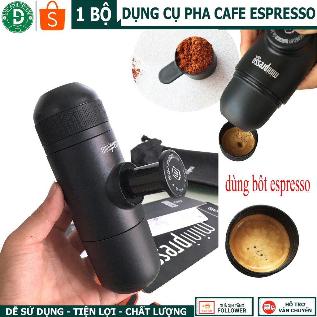 Dụng cụ cà phê mini chuẩn Espresso GN Wacaco - Minipresso - Máy pha chuẩn espresso - dễ sử dụng - độ bền cao