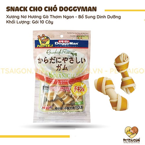 [CHÍNH HÃNG] DOGGYMAN - XƯƠNG NƠ HƯƠNG GÀ CHO CHÓ