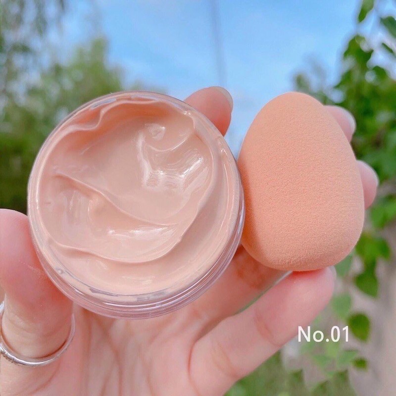 Kem nền trái đào KISS BEAUTY ( kèm mút ) | BigBuy360 - bigbuy360.vn