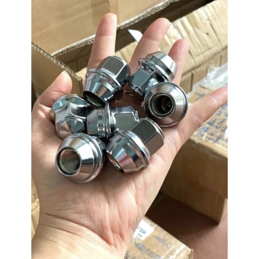 Ốc đúc nguyên khối, ốc lazang bánh xe ô tô- size 19, ren 1.5