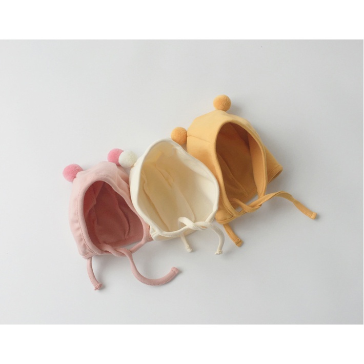 Mũ cục bông cho bé hàng QC từ 3m-18m