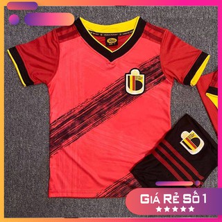 Áo bóng đá Bỉ trẻ em màu đỏ 2020