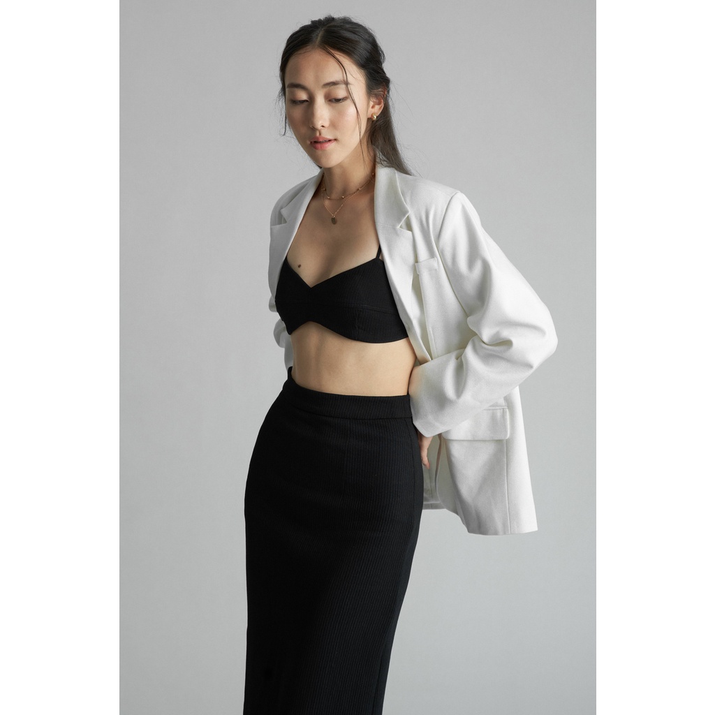 Áo bra croptop hai dây KHÂU BY CQ Jonquille