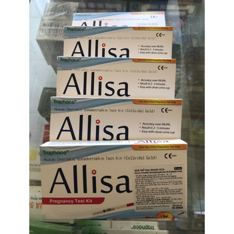 QUE THỬ THAI ALLISA TRAPHACO
