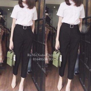 Quần baggy vải