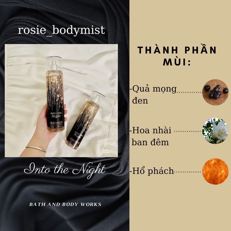 [Mã COSDAY giảm 8% đơn 150K] [AUTH] xịt thơm Into The Night