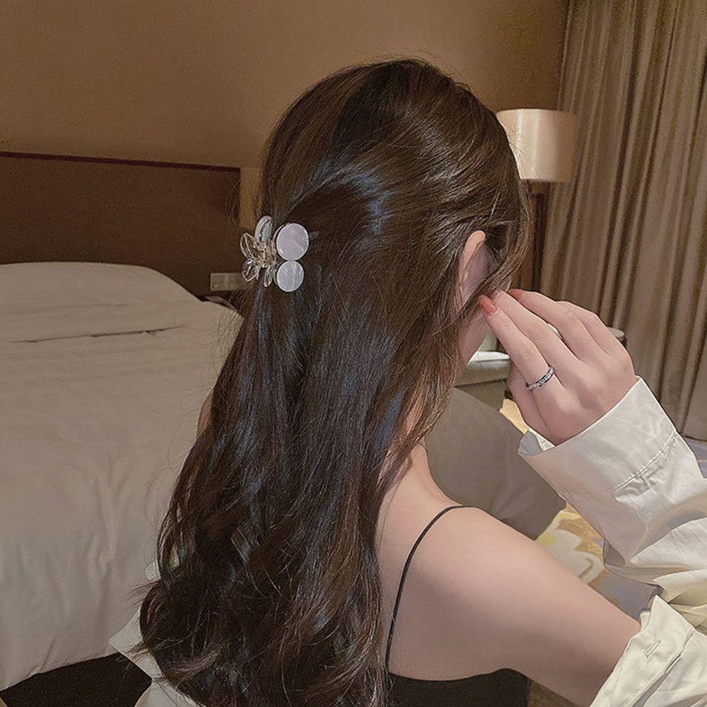 Kẹp Tóc Càng Cua Acrylic Hình Cherry Độc Đáo Phong Cách Hàn Quốc Cho Bé