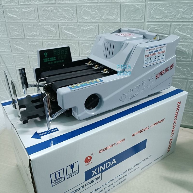 Máy đếm tiền xinda super bc 35F, chế độ kiểm giả. phần mềm 2023 Tặng Đèn Soi Đa Năng, Đèn Soi Cua, Đèn Soi Đá]