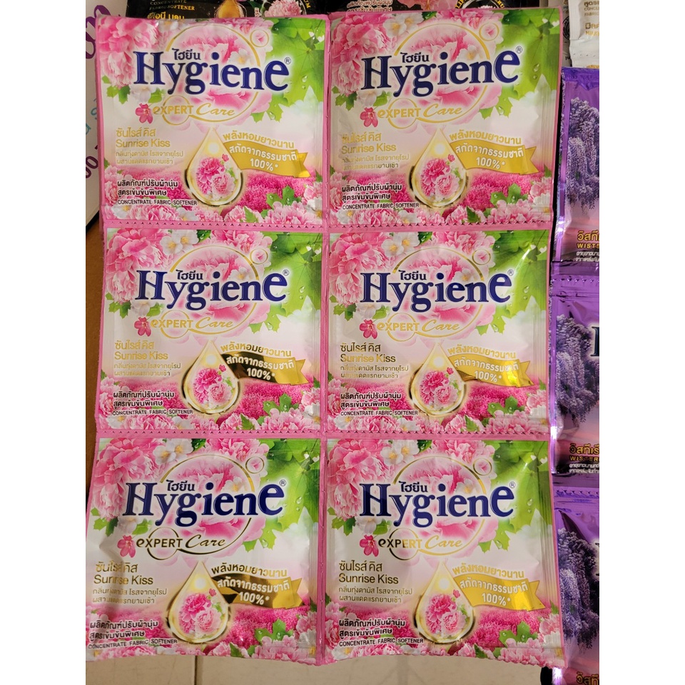 Nước Xả Vải Hygiene Thái Lan Đậm Đặc Siêu Thơm Dây 12 Gói
