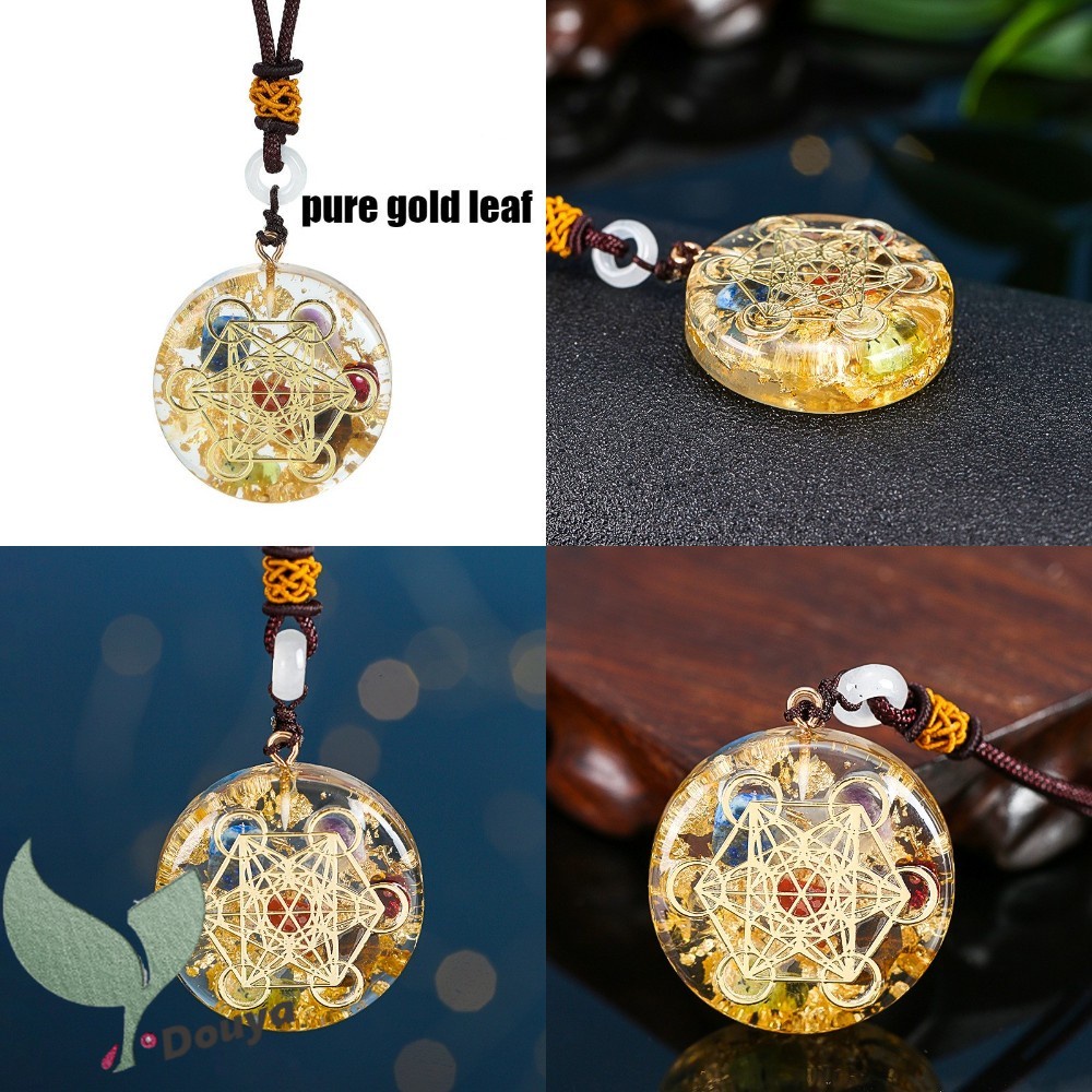 Vòng cổ Mặt Orgone | Vòng cổ Mặt Hình Khối Lập Phương Reiki Merkaba