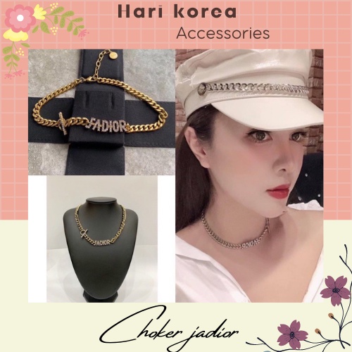 Choker xích đính đá JADI0R / vòng cô nữ đính đá cao cấp